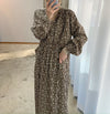 Korean Style V-Neck Relaxed Floral Maxi Dress