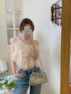 One-Shoulder Ruffle Blouse