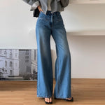 Designer Seam-Back Wide Leg Jeans