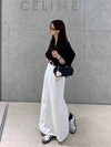 Timeless High-Waist Denim Maxi Skirt