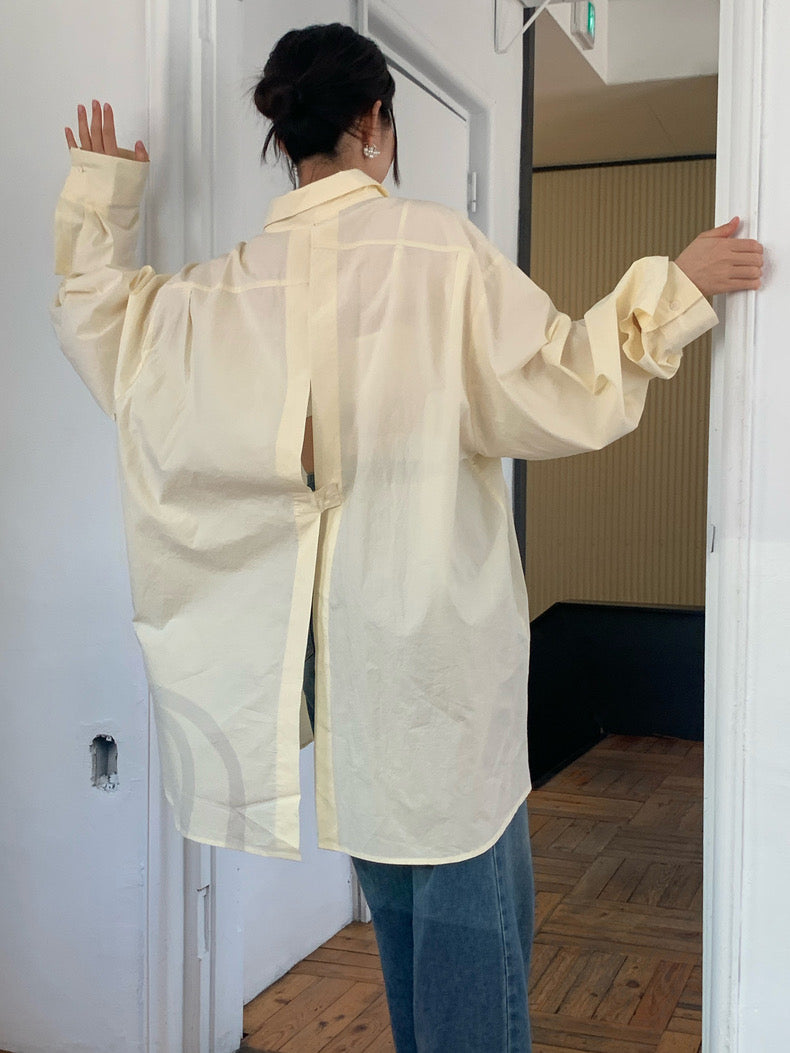 Designer Open Back Shirt