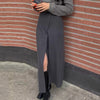 Korean Style Designer Asymmetrical Split Midi Dress