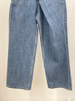 Asymmetric Wrap-Waist Wide-Leg Jeans