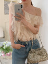 One-Shoulder Ruffle Blouse