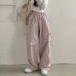 Baggy Pants with Bowknot Ribbon