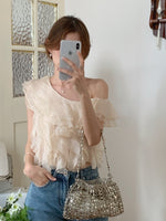 One-Shoulder Ruffle Blouse