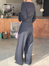 Highwaist Pleated Wide Leg Dress Pants