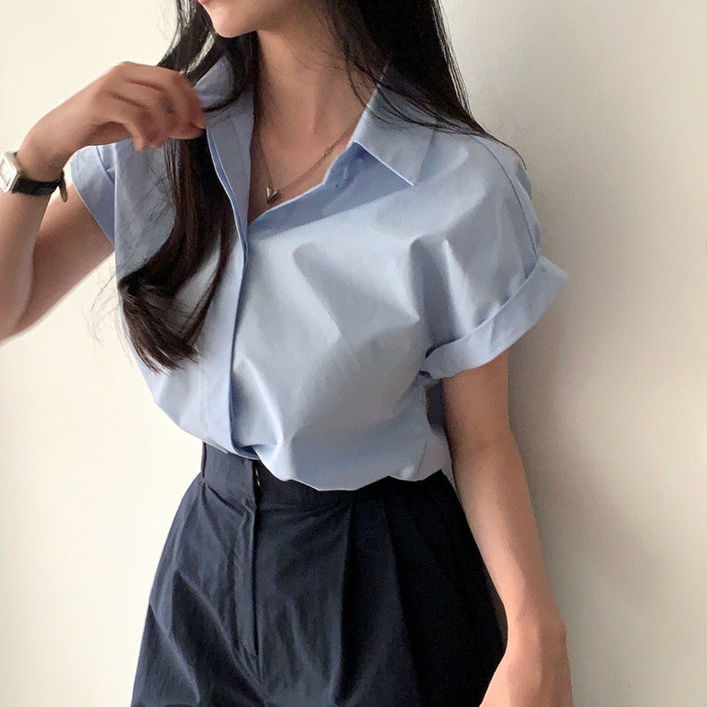 Chic Cap Sleeve Shirt