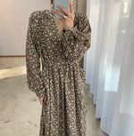 Korean Style V-Neck Relaxed Floral Maxi Dress