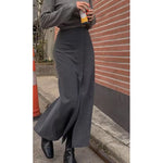 Korean Style Designer Asymmetrical Split Midi Dress