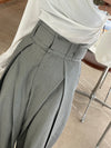 Highwaist Pleated Wide Leg Dress Pants