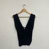 Front Knot Loose Knit Tank Top