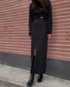 Korean Style Designer Asymmetrical Split Midi Dress