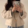 Wool Blended Short Duffle Coat