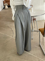 Highwaist Pleated Wide Leg Dress Pants