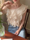 One-Shoulder Ruffle Blouse