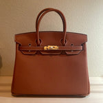 Togo Leather Top Handle Satchel with Lock Key