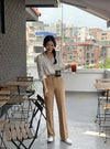 White Ruffled V Neck Blouse