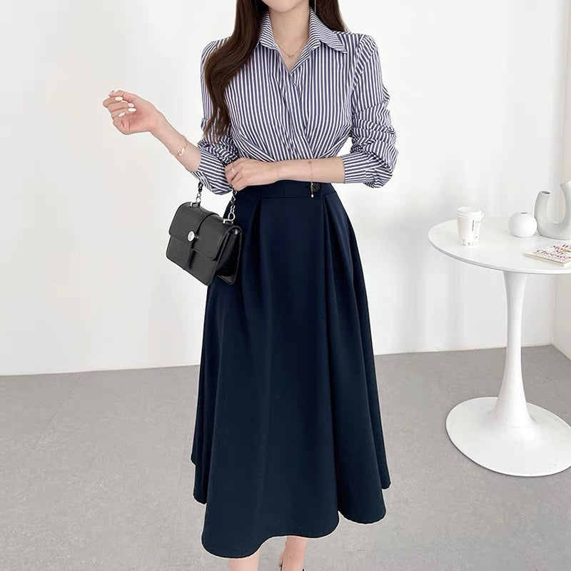 Two-In-One Button-Up Shirt Dress