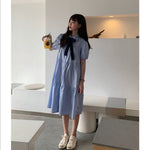 Baby Blue Shirt Dress