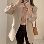 Korean Style Casual Blazer with Back Vent