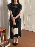 Lace Blouse and Slip Dress Set