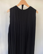 Sleeve-Less Pleated Midi Dress