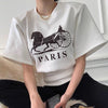 Designer Paris Print Cotton T-Shirt