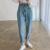 High Rise Barrel Shape Denim Jeans