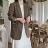 Korean Style Casual Blazer with Back Vent