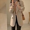 Korean Style Casual Blazer with Back Vent