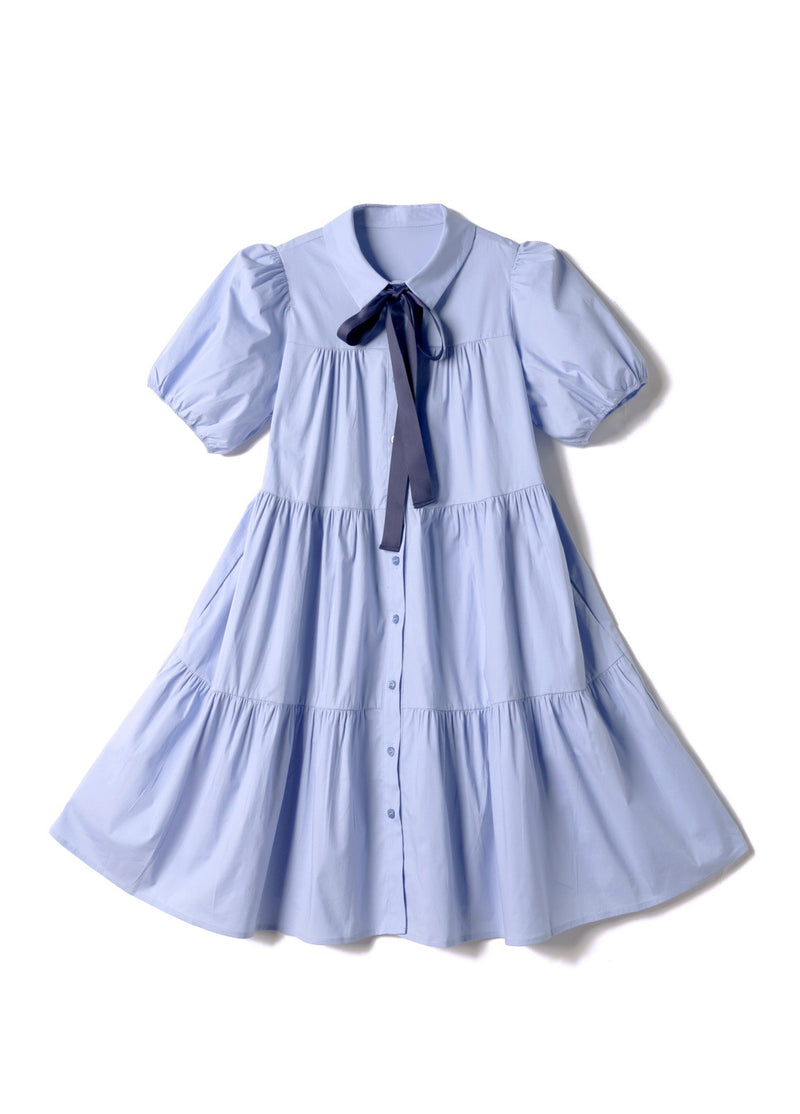 Baby Blue Shirt Dress