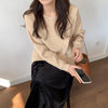 Designer Crew Neck Sweater with Contrasting Stitches