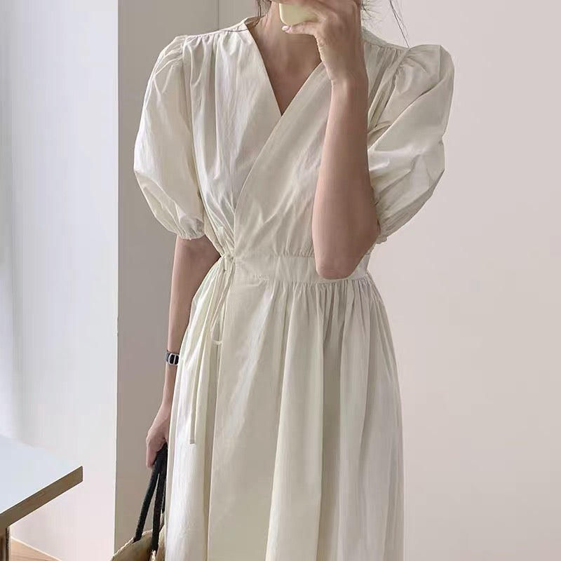 Korean Style Wrap Around Dress