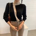 Designer Side Button Knitted Top