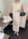 Minimalist Sleeveless Knit Dress