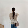 Openwork Knitted Cardigan