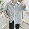 Soft Color Textured Button-Up Shirt