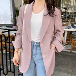 Korean Style Casual Blazer with Back Vent