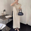 Minimalist Sleeveless Knit Dress