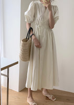 Korean Style Wrap Around Dress