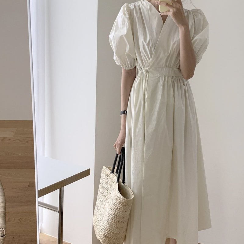 Korean Style Wrap Around Dress – MyDearCloset Korean Style Wrap Around Dress – MyDearCloset