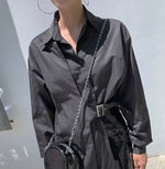 Designer Asymmetrical Buckled Shirt