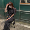 Korean Style Wide Leg Belted Pants