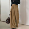 Pleated Wide Leg Casual Pants