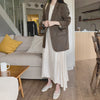 Korean Style Casual Blazer with Back Vent