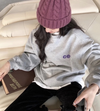 Letter Logo Oversized Sweatshirt