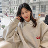 Letter Logo Oversized Sweatshirt