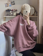 Letter Logo Oversized Sweatshirt