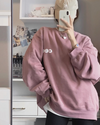 Letter Logo Oversized Sweatshirt